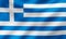 Waving National Flag of Greece, Ripple Effect