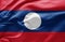 Waving national flag of Laos