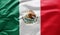 Waving national flag of Mexico