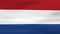 Waving Netherlands Flag, ready for seamless loop