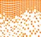 Waving orange mosaic background