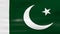 Waving Pakistan Flag, ready for seamless loop