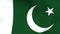 Waving Pakistani flag background