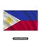 Waving Philippines flag on a white background. Vector illustration