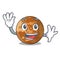 Waving picture of a cartoon mercury planet