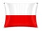 Waving Poland flag