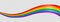 Waving rainbow LGBT flag isolated on png or transparent  background, Symbol of LGBT gay pride,vector illustration