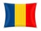 Waving Romania flag