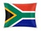 Waving South Africa flag