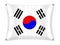 Waving South Korea flag