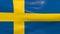 Waving Sweden Flag