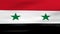 Waving Syria Flag, ready for seamless loop