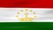 Waving Tajikistan Flag, ready for seamless loop