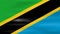 Waving Tanzania Flag, ready for seamless loop