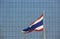 Waving Thailand flag at outdoor