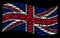 Waving UK Flag Mosaic of Submarine Items