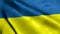 Waving Ukraine Real Texture Satin Flag