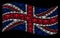 Waving United Kingdom Flag Mosaic of Skull Crossbones Items