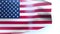 Waving US 48 star flag america usa video animation