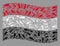 Waving Vaccine Yemen Flag - Collage of Needle Elements