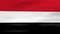 Waving Yemen Flag, ready for seamless loop