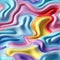 Wavy abstract 3D design with layered forms and vibrant pastels (tiled