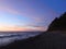 Wavy Baltic sea coast in evening , Lithuania