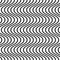 Wavy, billowy, undulating lines. Seamless geometric monochrome p