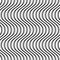 Wavy, billowy, undulating lines. Seamless geometric monochrome p