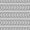 Wavy, billowy, undulating lines. Seamless geometric monochrome p