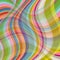 Wavy, colorful, striped surface undulating, on abstract pattern