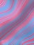 Wavy digital illustration of striped pattern of floating multicolored lines. Line art geometric background. 3d rendering