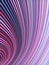 Wavy digital illustration of twisted multicolored lines 3d render decorative art