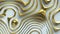 Wavy dynamic surface. Abstract background with golden curl noise ripples.