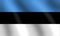 Wavy estonian flag - Estonia flag illustration