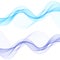 Wavy flow. Set of abstract vector waves. Border, certificate, banner, website. eps 10