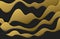 Wavy gold and black colored background