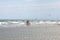 Wavy Lake Michigan at a Chicago Beach