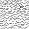 Wavy lines on abstract print seamless pattern