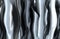 Wavy metal abstract background