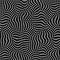 Wavy monochrome linear texture. An abstract background with optical illusion of distortion