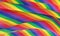 Wavy rainbow flag. LGBTQ color