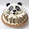 Wavy Resin Panda Cake - A Delightful 2d Strudel Face Cake