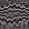 Wavy Ripple Hand Drawn Lines. Abstract Geometric Background Design. Vector Seamless Pattern.