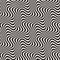 Wavy Ripple Lines. Vector Seamless Black and White Pattern.