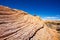 Wavy rock formations in the Zebra spot Canyon Utah
