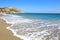 Wavy sea landscape at Kato Koufonisi island Greece