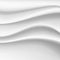 Wavy Silk Abstract Background Vector. White Satin Silky Cloth Fabric Textile Drape With Crease Wavy Folds.