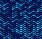 Wavy technical lines seamless pattern, vector abstract repeat en