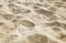 wavy uneven structure of sand